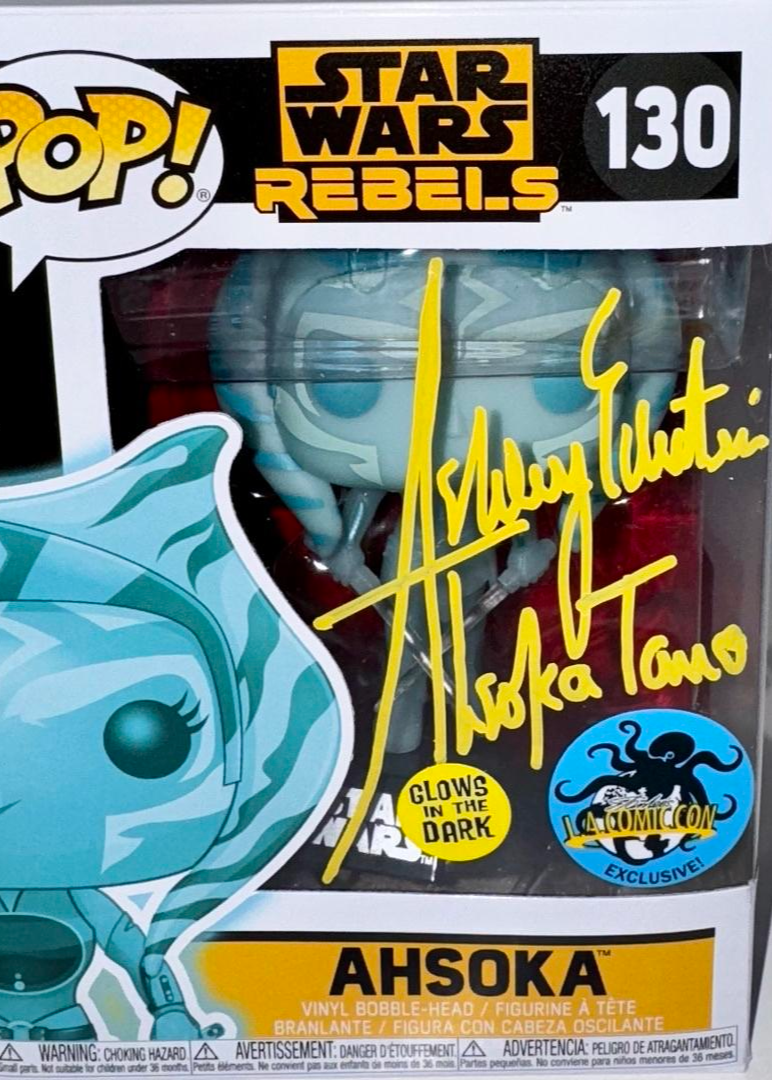 Ashley Eckstein Signed Funko Pop #130 "Ahsoka" (Star Wars Rebels) - Official Pix